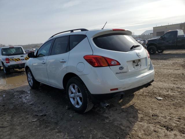 JN8AZ18W79W154504 - 2009 NISSAN MURANO S WHITE photo 2