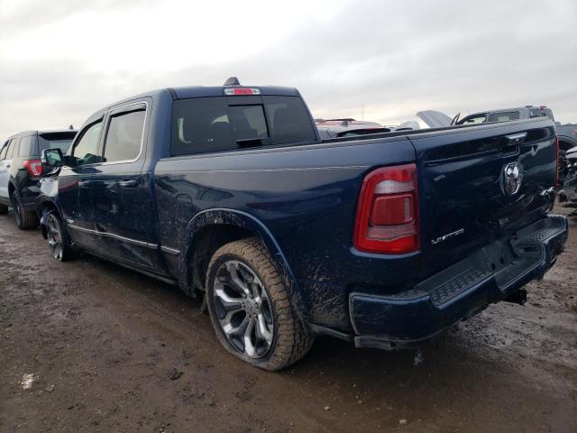 1C6SRFPT6KN517351 - 2019 RAM 1500 LIMITED BLUE photo 2