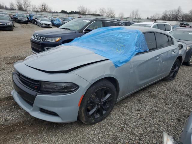 2C3CDXJG5MH595732 - 2021 DODGE CHARGER SXT TURQUOISE photo 1