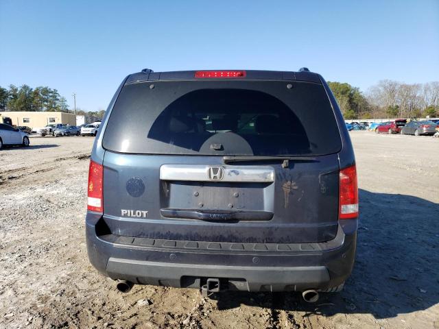 5FNYF3H59AB011116 - 2010 HONDA PILOT EXL BLUE photo 6