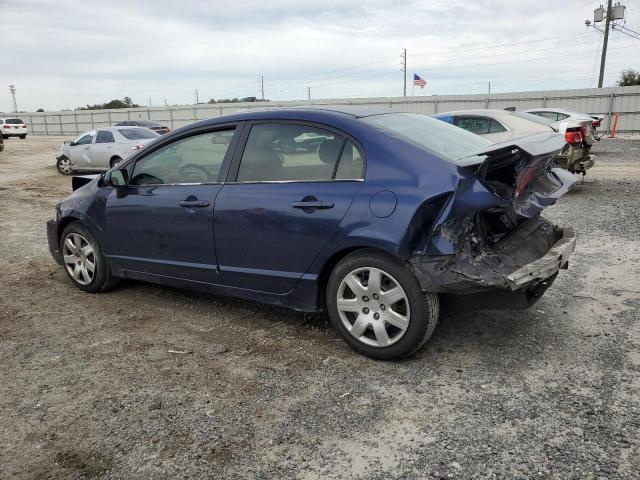 1HGFA16576L108351 - 2006 HONDA CIVIC LX BLUE photo 2