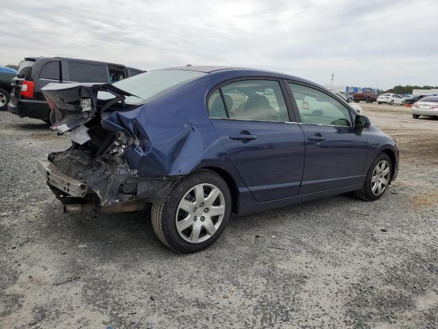 1HGFA16576L108351 - 2006 HONDA CIVIC LX BLUE photo 3