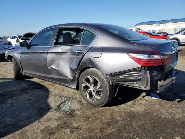 1HGCR2F36HA232674 - 2017 HONDA ACCORD LX GRAY photo 2