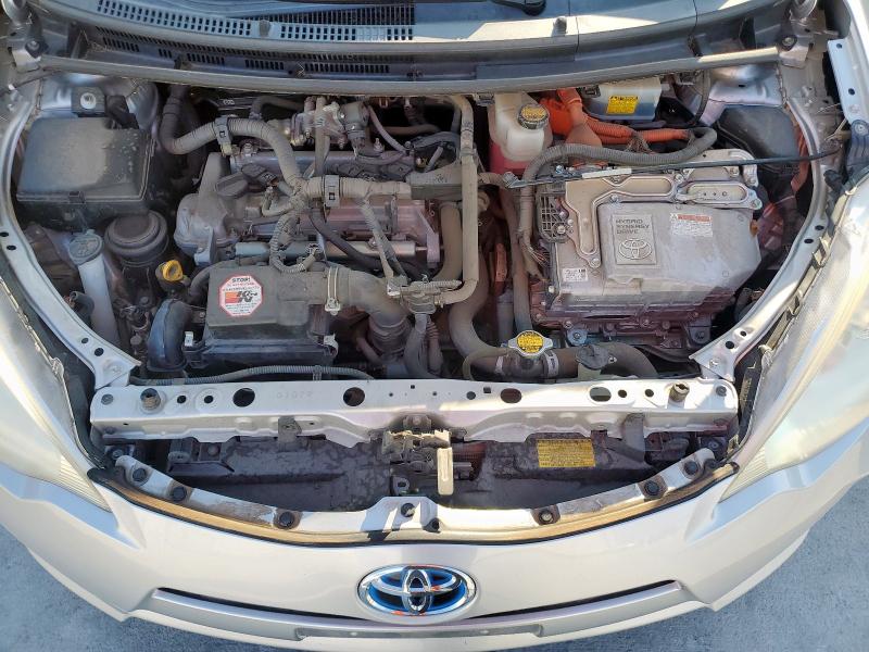 JTDKDTB33C1501050 - 2012 TOYOTA PRIUS C SILVER photo 11