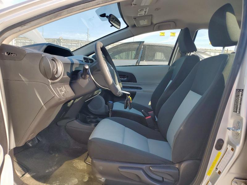 JTDKDTB33C1501050 - 2012 TOYOTA PRIUS C SILVER photo 7