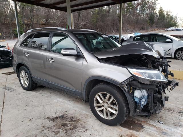 5XYKT3A65EG521396 - 2014 KIA SORENTO LX GRAY photo 4