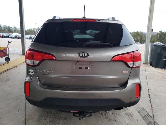 5XYKT3A65EG521396 - 2014 KIA SORENTO LX GRAY photo 6