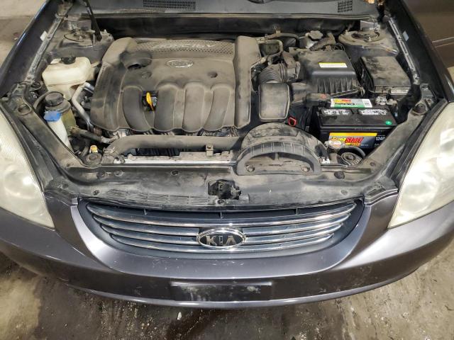 KNAGE123485226857 - 2008 KIA OPTIMA LX GRAY photo 11