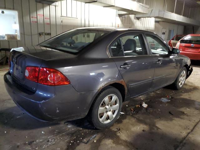 KNAGE123485226857 - 2008 KIA OPTIMA LX GRAY photo 3