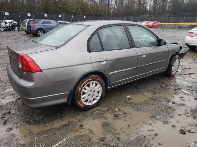 2HGES16515H587242 - 2005 HONDA CIVIC LX GRAY photo 3