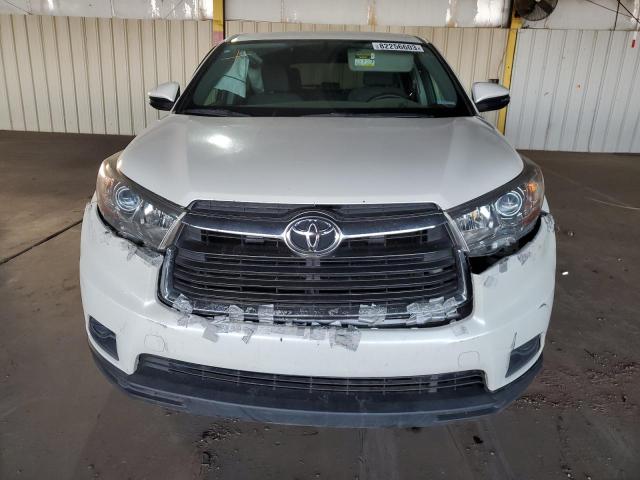 5TDZARFH2GS018769 - 2016 TOYOTA HIGHLANDER LE WHITE photo 5