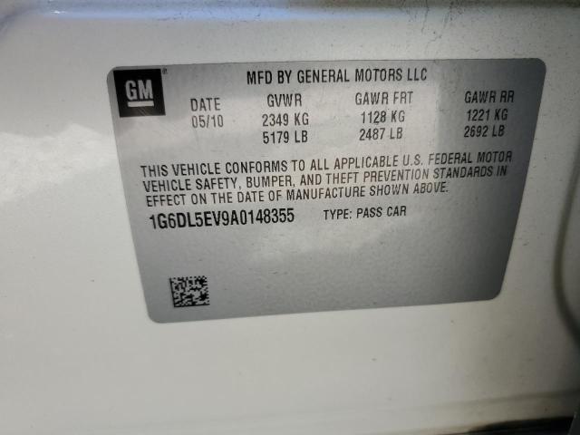 1G6DL5EV9A0148355 - 2010 CADILLAC CTS PERFORMANCE COLLECTION Blanco foto 12