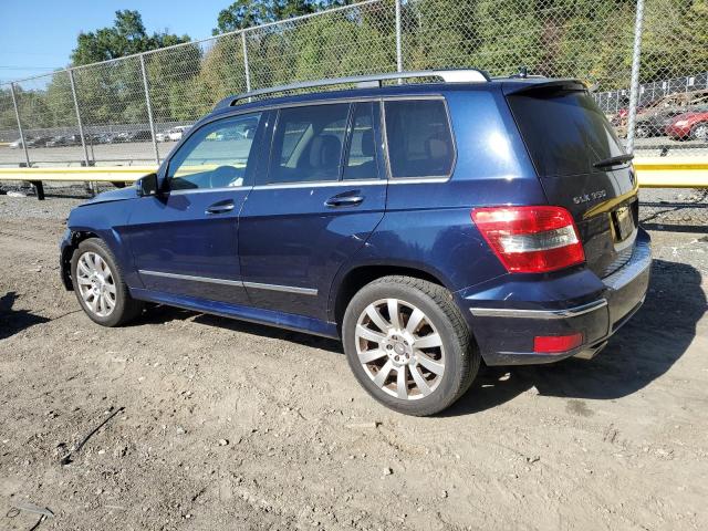 WDCGG8HB1CF783324 - 2012 MERCEDES-BENZ GLK 350 4MATIC BLUE photo 2
