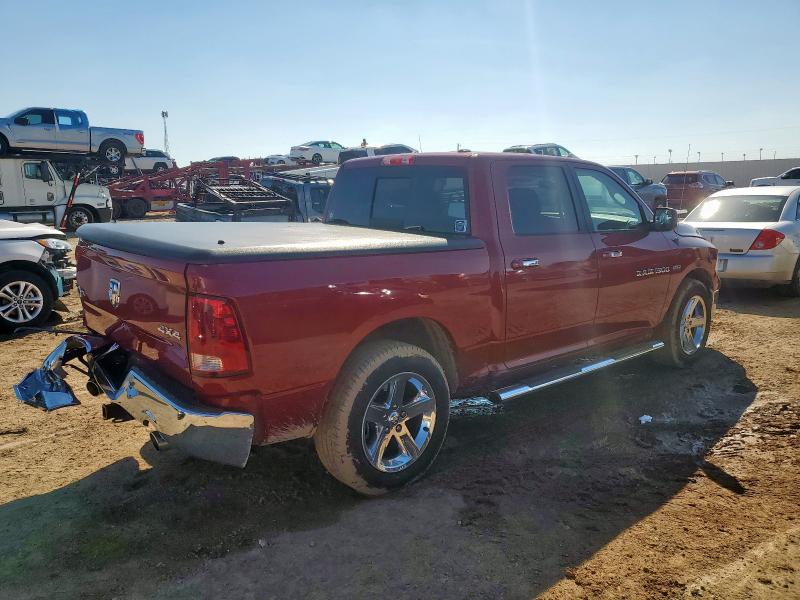 1C6RD7LT7CS327599 - 2012 DODGE RAM 1500 SLT MAROON photo 3
