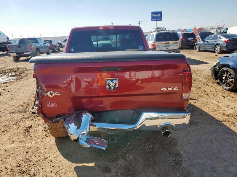 1C6RD7LT7CS327599 - 2012 DODGE RAM 1500 SLT MAROON photo 6