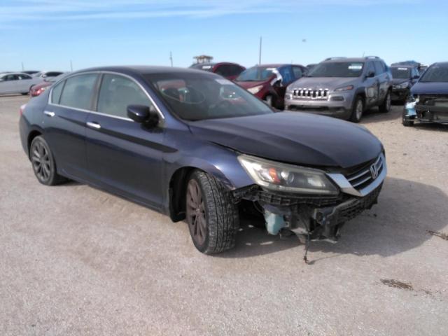 1HGCR2F5XEA023404 - 2014 HONDA ACCORD SPORT BLUE photo 4