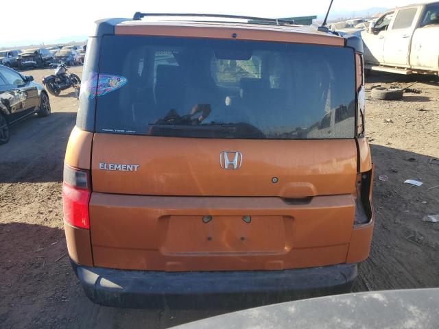 5J6YH28776L016416 - 2006 HONDA ELEMENT EX ORANGE photo 6