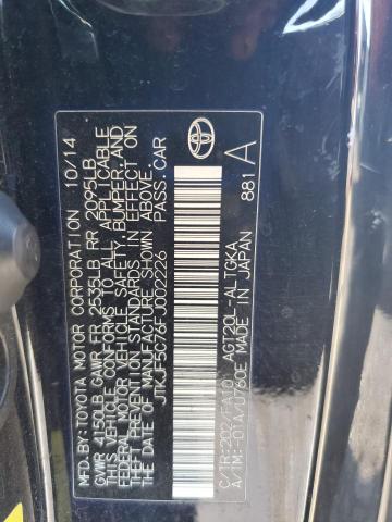 JTKJF5C76FJ002226 - 2015 TOYOTA SCION TC 黑色 照片 12