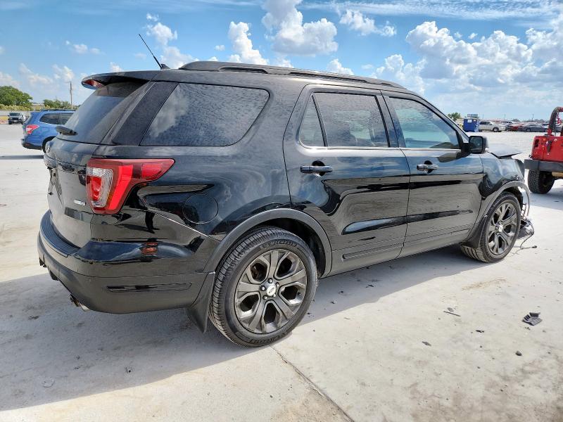 1FM5K8GT8JGC13863 - 2018 FORD EXPLORER SPORT Negro foto 3