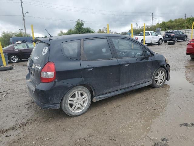 JHMGD38677S024970 - 2007 HONDA FIT S BLACK photo 3