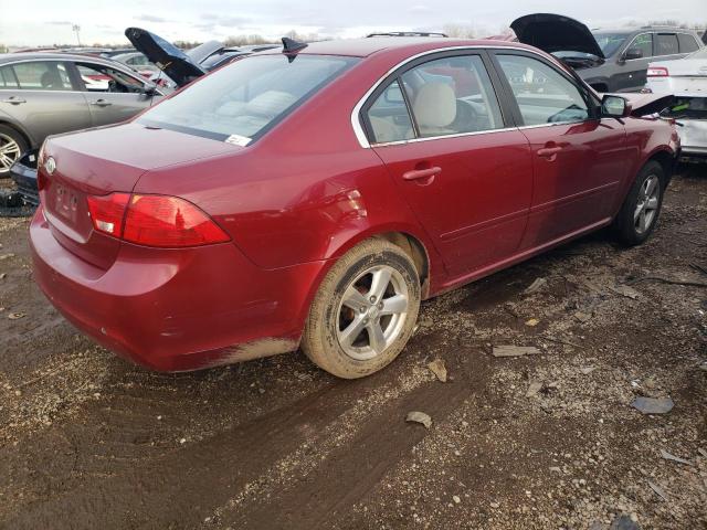 KNAGG4A87A5393888 - 2010 KIA OPTIMA LX RED photo 3