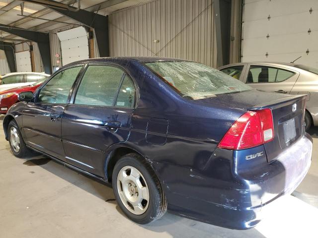 JHMES96645S018575 - 2005 HONDA CIVIC HYBRID Blau Foto 2