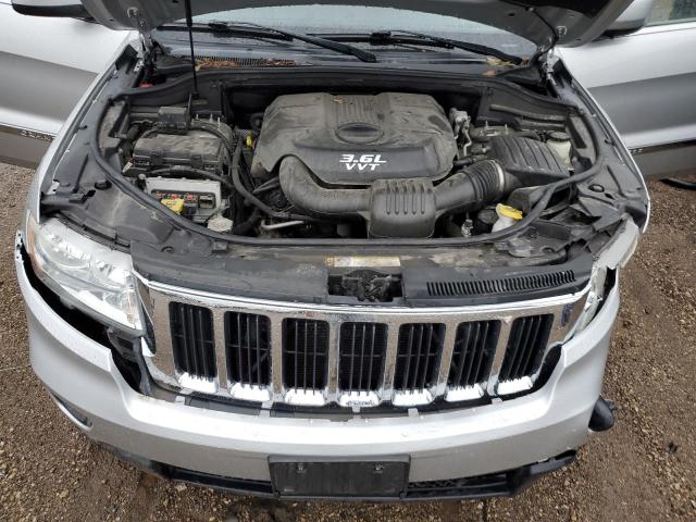 1C4RJFAG3CC213515 - 2012 JEEP GRAND CHER LAREDO SILVER photo 11