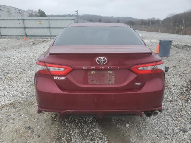 4T1B11HK1JU653976 - 2018 TOYOTA CAMRY L MAROON photo 6