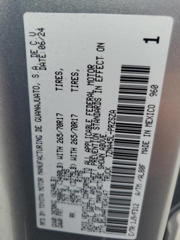 3TYLB5JN4RT034147 - 2024 TOYOTA TACOMA DOUBLE CAB 银色 照片 12