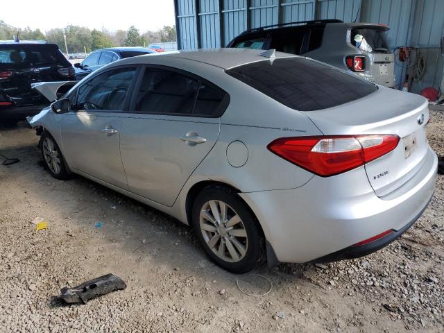 KNAFX4A62F5384548 - 2015 KIA FORTE LX SILVER photo 2