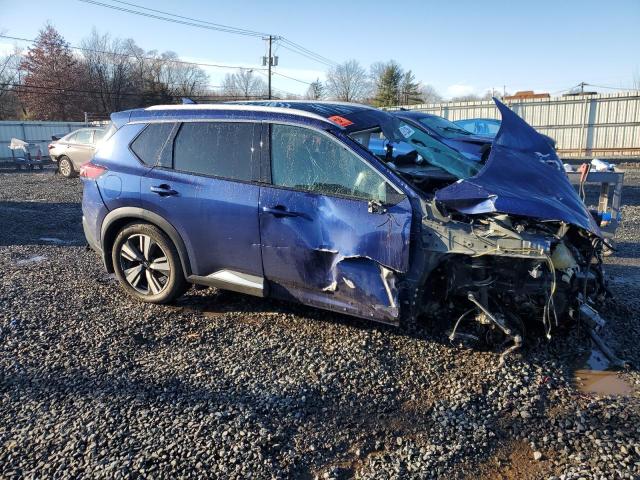 5N1BT3CB2NC730797 - 2022 NISSAN ROGUE SL BLUE photo 4