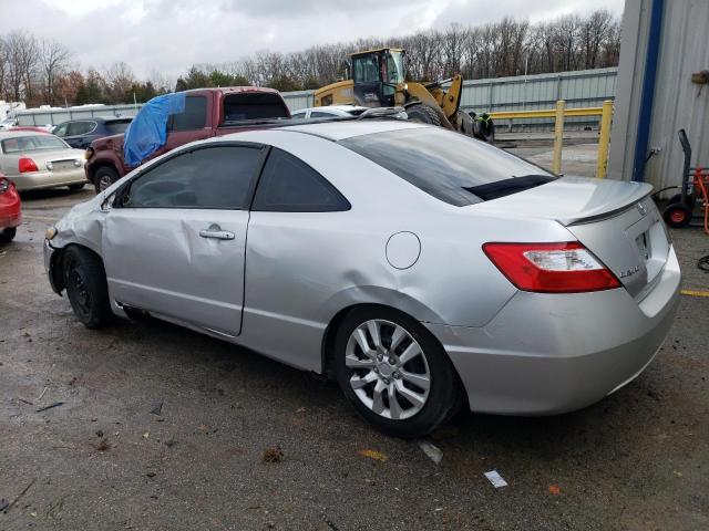 2HGFG12606H536692 - 2006 HONDA CIVIC LX SILVER photo 2