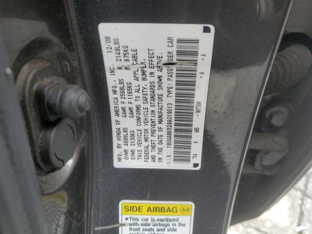 19UUA86529A019013 - 2009 ACURA TL GRAY photo 12