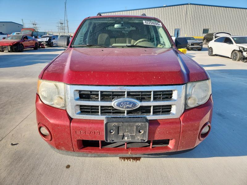 1FMCU0D77AKA30963 - 2010 FORD ESCAPE XLT RED photo 5