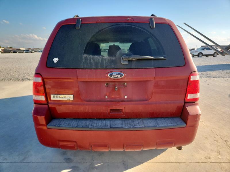 1FMCU0D77AKA30963 - 2010 FORD ESCAPE XLT RED photo 6
