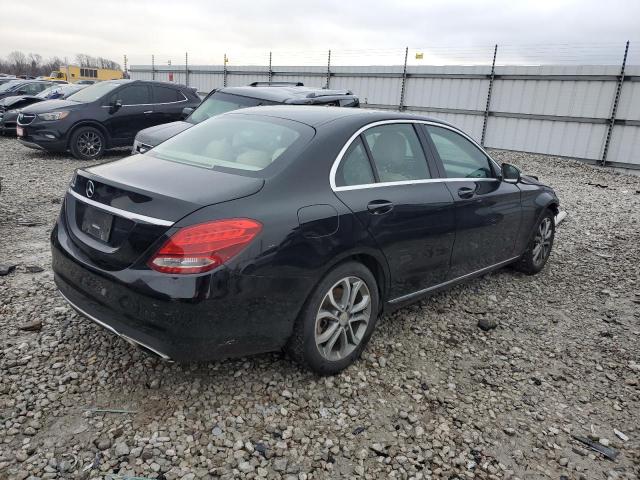 55SWF4JB6FU055741 - 2015 MERCEDES-BENZ C 300 BLACK photo 3