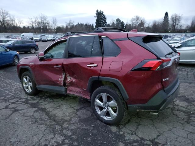 4T3D6RFV5MU008118 - 2021 TOYOTA RAV4 LIMITED MAROON photo 2