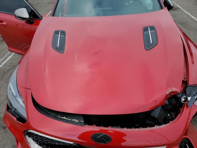 KNAE45LCXN6115736 - 2022 KIA STINGER GT1 RED photo 11