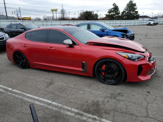 KNAE45LCXN6115736 - 2022 KIA STINGER GT1 RED photo 4