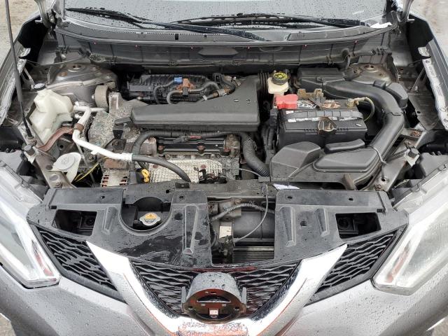KNMAT2MV5GP683117 - 2016 NISSAN ROGUE S GRAY photo 12