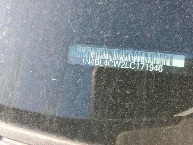 1N4BL4CW2LC171946 - 2020 NISSAN ALTIMA SR 银色 照片 12