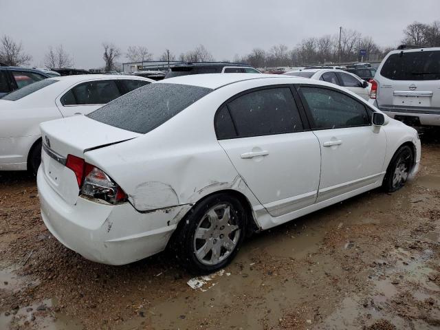 19XFA1F58BE016277 - 2011 HONDA CIVIC LX WHITE photo 3