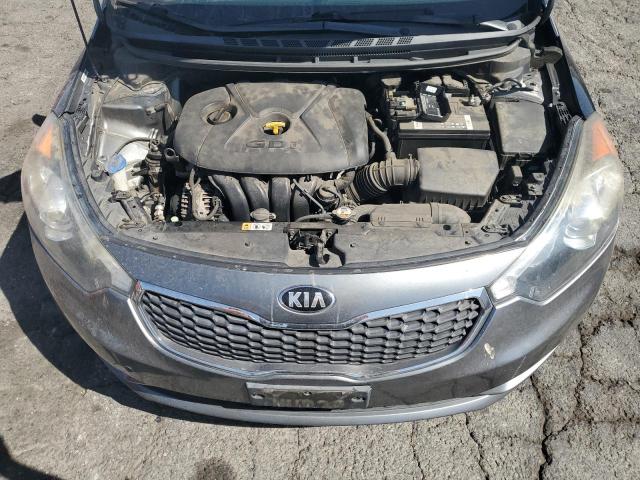 KNAFX5A81E5177378 - 2014 KIA FORTE EX GRAY photo 11