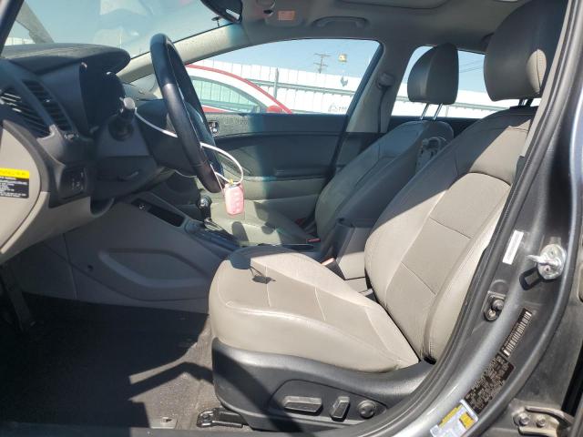 KNAFX5A81E5177378 - 2014 KIA FORTE EX GRAY photo 7
