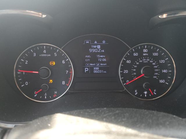 KNAFX5A81E5177378 - 2014 KIA FORTE EX GRAY photo 9