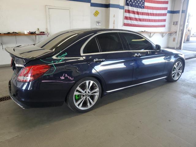 55SWF4KB9JU236825 - 2018 MERCEDES-BENZ C 300 4MATIC BLUE photo 3