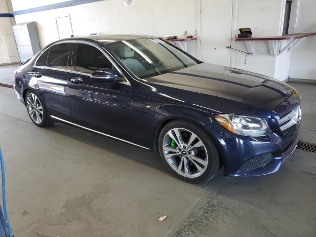 55SWF4KB9JU236825 - 2018 MERCEDES-BENZ C 300 4MATIC BLUE photo 4