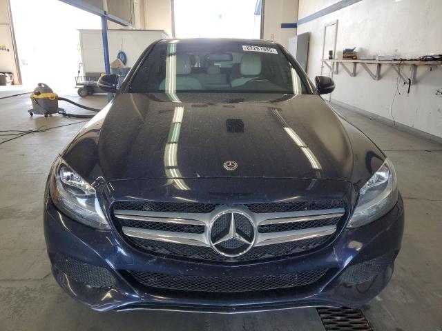 55SWF4KB9JU236825 - 2018 MERCEDES-BENZ C 300 4MATIC BLUE photo 5