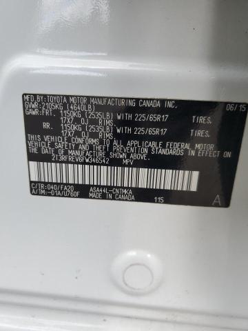 2T3RFREV6FW346542 - 2015 TOYOTA RAV4 XLE Ağ foto 14