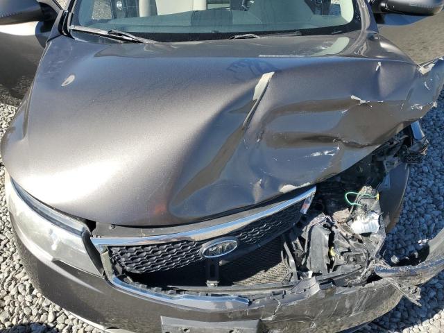 KNAFU4A21C5581714 - 2012 KIA FORTE EX CHARCOAL photo 11